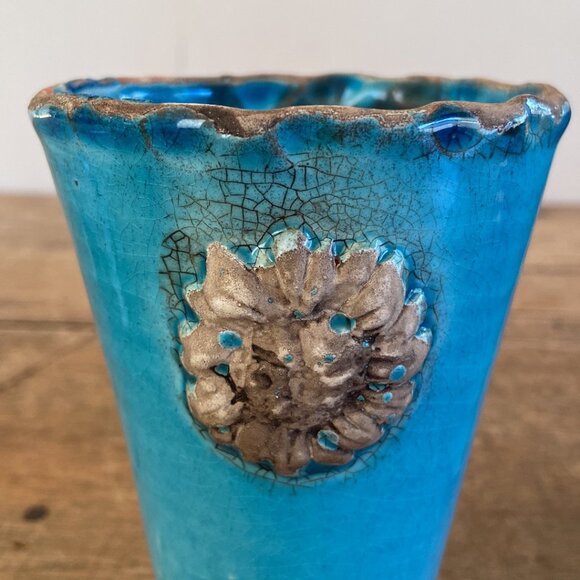 Vietri Rustic Garden Small Planter Cups - Set of 2 - Picture 10 of 11